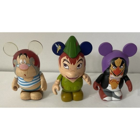Disney Vinylmation (Set of 3 Figurines) Peter Pan, Captain Hook, Smee